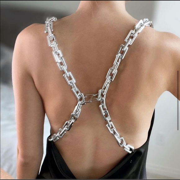 Zara Dresses & Skirts - Zara black chain back midi dress